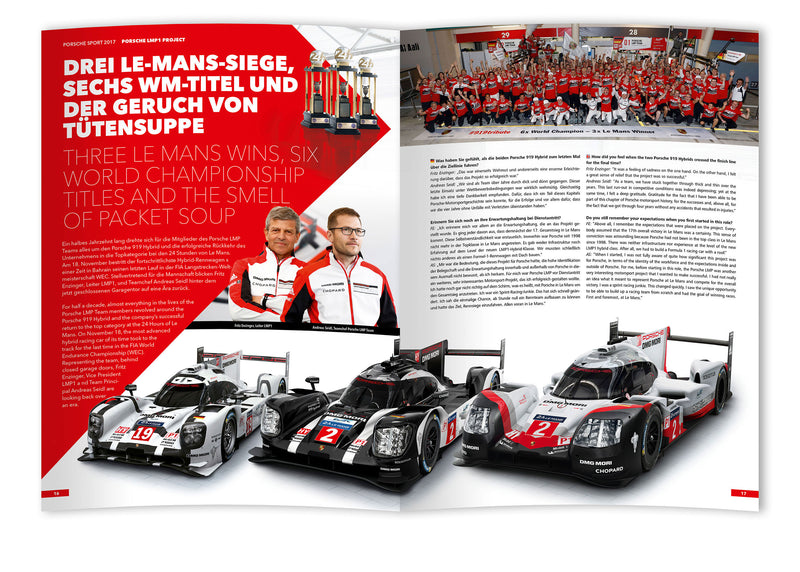 Inhalt Porsche Sport Jahrbuch 2017